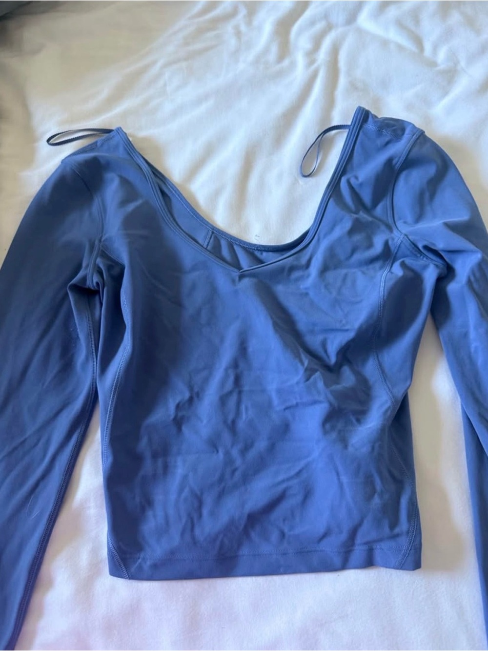 lululemon athletica Long-Sleeve Scoop Neck Top in Periwinkle